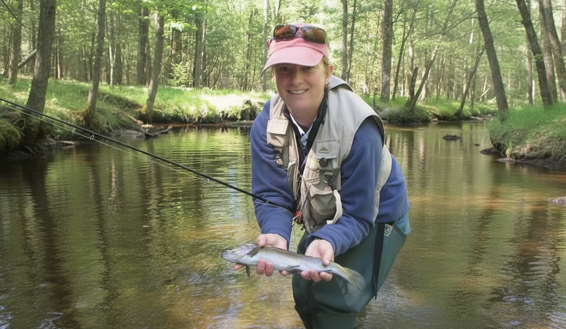 Jeanie fishing